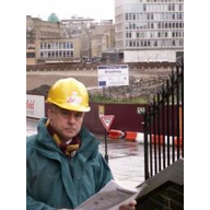 David Ward at the Westfield site