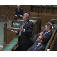 David Ward Presenting Cheques Bill to Parliament