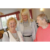 Tracey Leeming with residents of Bowling and Barkerend