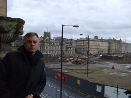 David Ward at the Westfield site