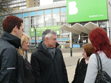 David with Bradford College Students
