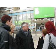 David with Bradford College Students