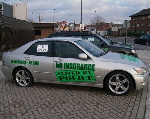 Seized car with no insurance