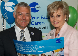 David with Angala Rippon for Carers Week