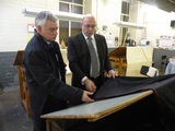 David Ward MP and Iaian Milligan at William Halstead
