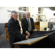 David Ward MP and Iaian Milligan at William Halstead