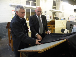 David Ward MP and Iaian Milligan at William Halstead