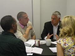 David Ward MP listening to the views of local people 