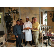 David Ward MP with Staff from Kiplings Restaurant