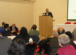 David Ward MP speaking at the COEMO event on community cohesion